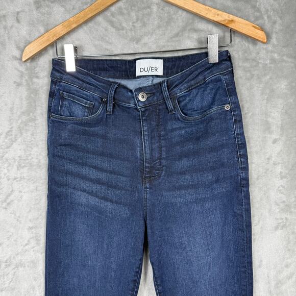 DU/ER Performance Jeans Womens 27x29 (27x28) Blue - Picture 2 of 15
